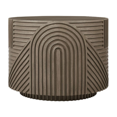 Serenity Textured Round Drum Table