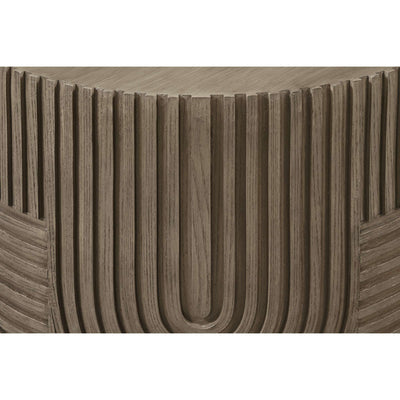 Serenity Textured Round Drum Table