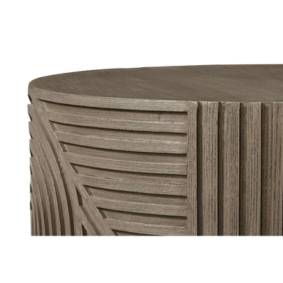 Serenity Textured Round Drum Table