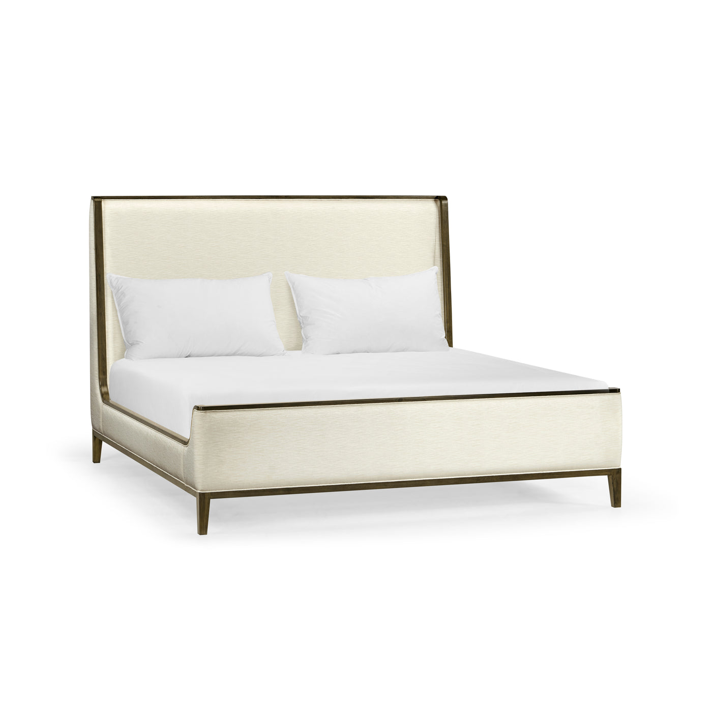 Gatsby Dark Grey Acacia King Upholstered Bed