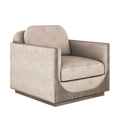 Bastion Lounge Chair, H-Silver