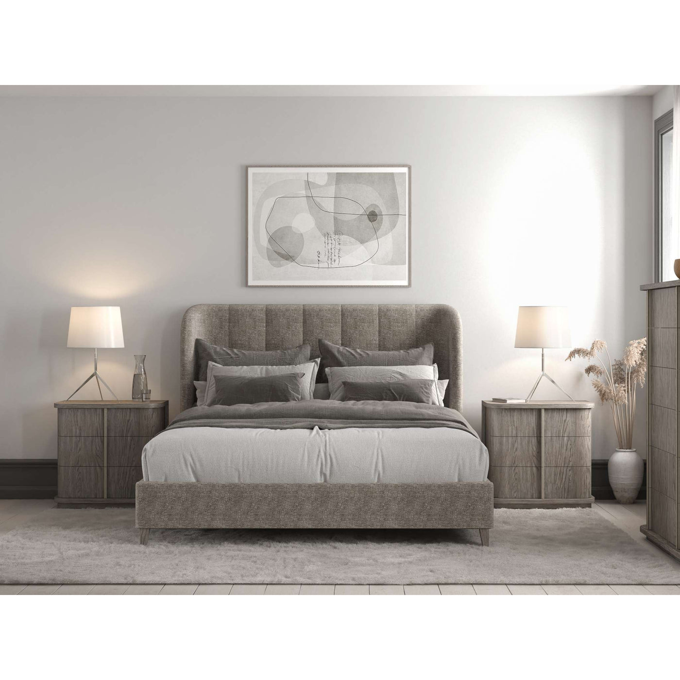 Vault Queen Upholstered Shelter Bed
