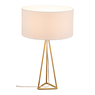 Sascha Table Lamp White & Brass