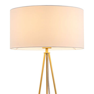 Sascha Table Lamp White & Brass