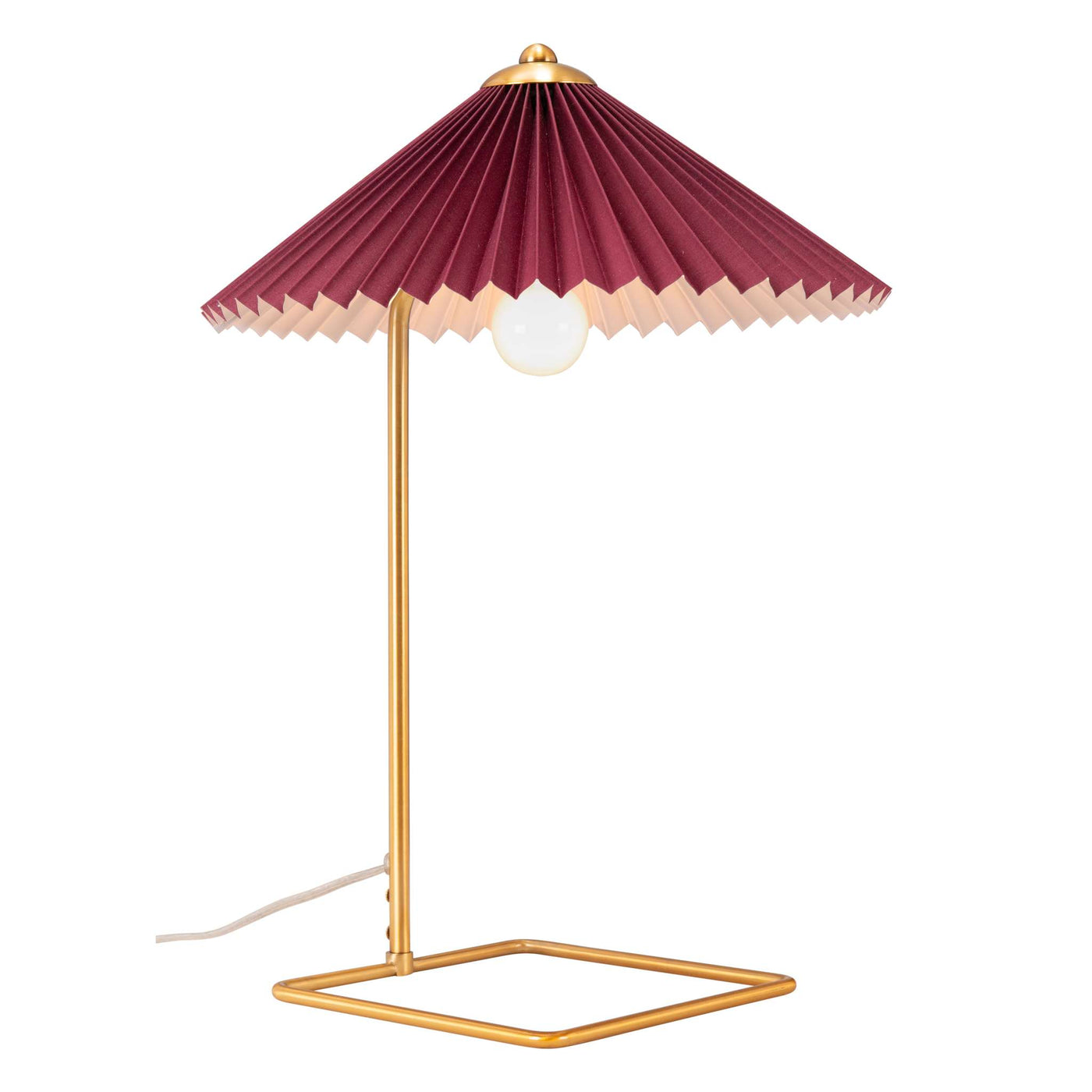Charo Table Lamp Red & Gold