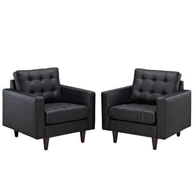 Empress Armchair Leather Set of 2