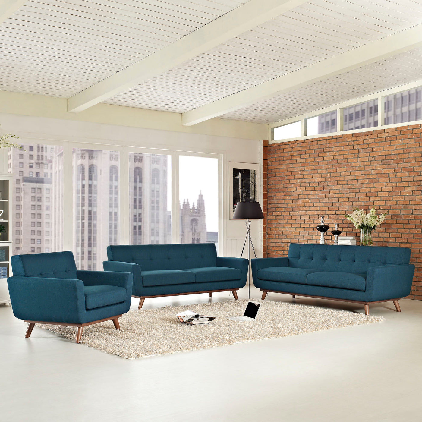 Engage Sofa Loveseat and Armchair Set of 3