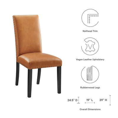 Parcel Dining Faux Leather Side Chair