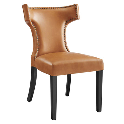 Curve Vegan Leather Dining Chair