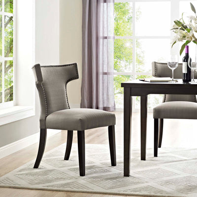 Curve Fabric Dining Chair