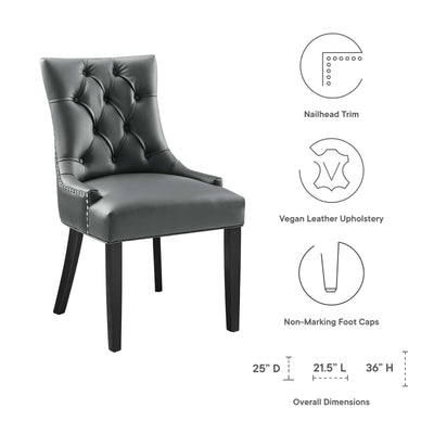 Regent Tufted Vegan Leather Dining Chair