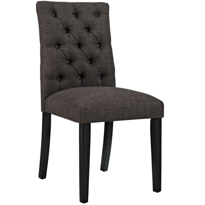 Duchess Button Tufted Fabric Dining Chair
