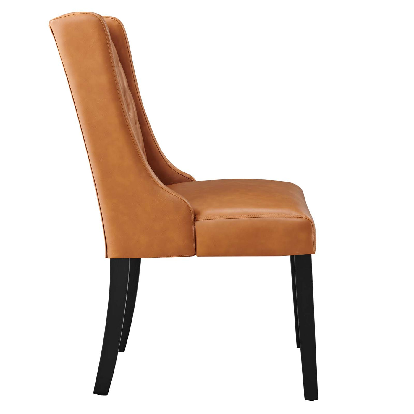 Baronet Button Tufted Vegan Leather Dining Chair