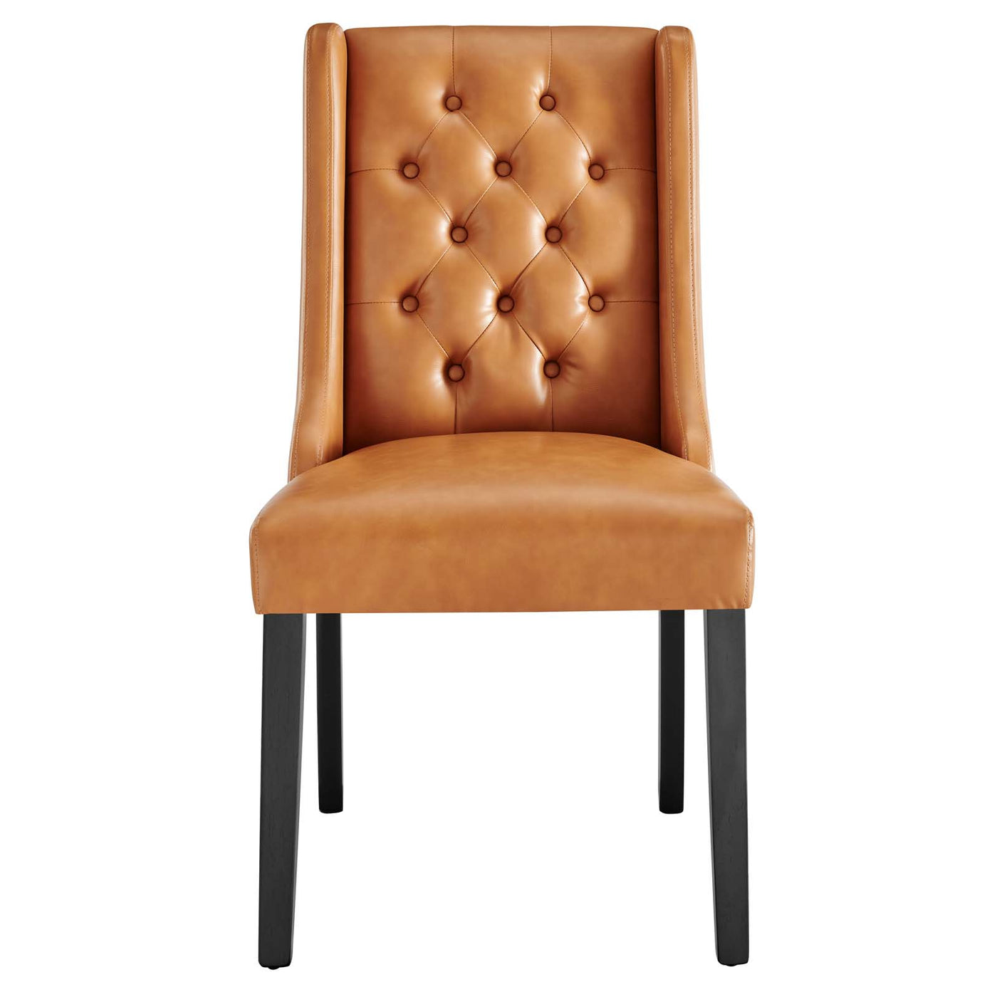 Baronet Button Tufted Vegan Leather Dining Chair