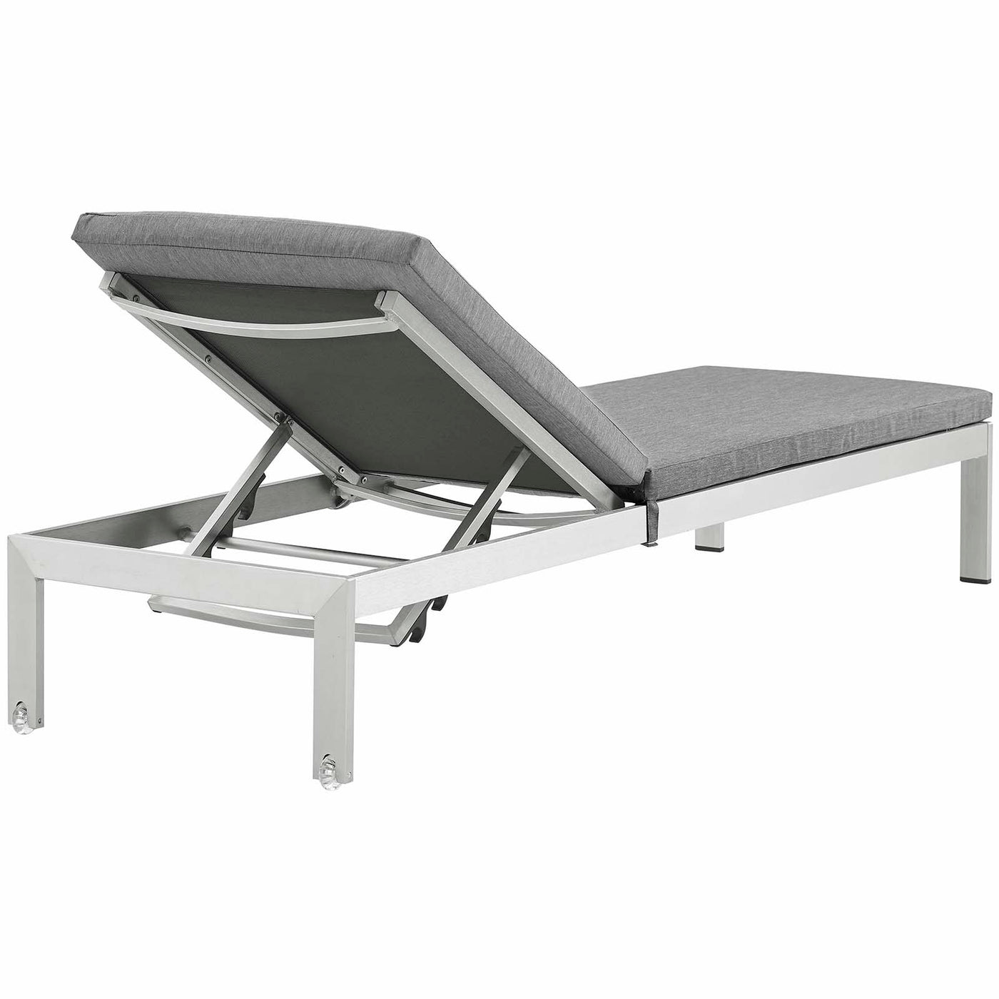 Shore 3 Piece Outdoor Patio Aluminum Chaise with Cushions