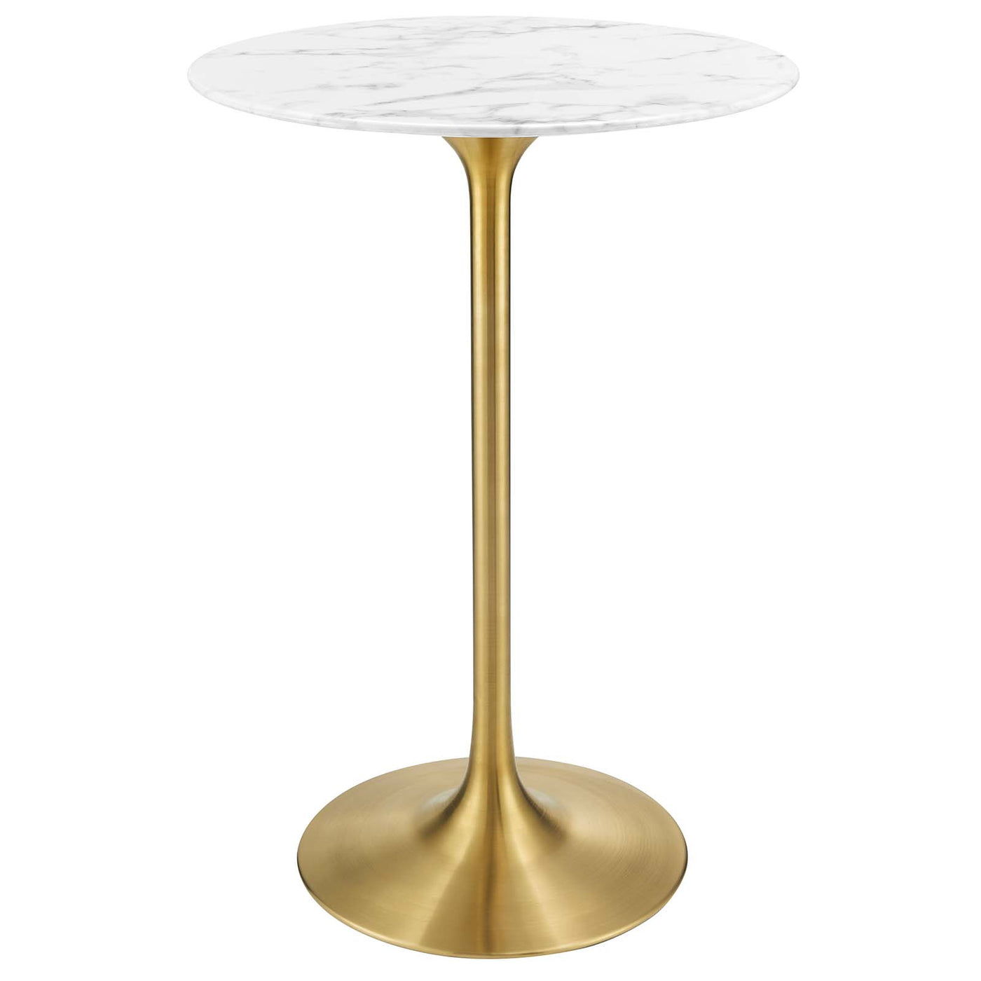 Lippa 28" Round Artificial Marble Dining Table
