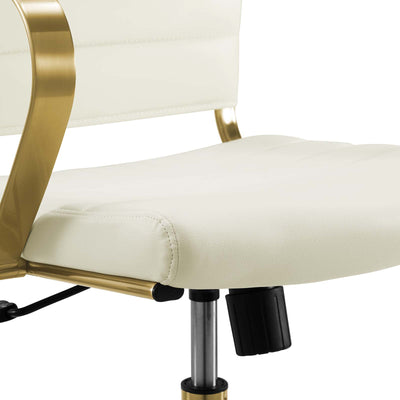 Jive Gold Stainless Steel Midback Office Chair
