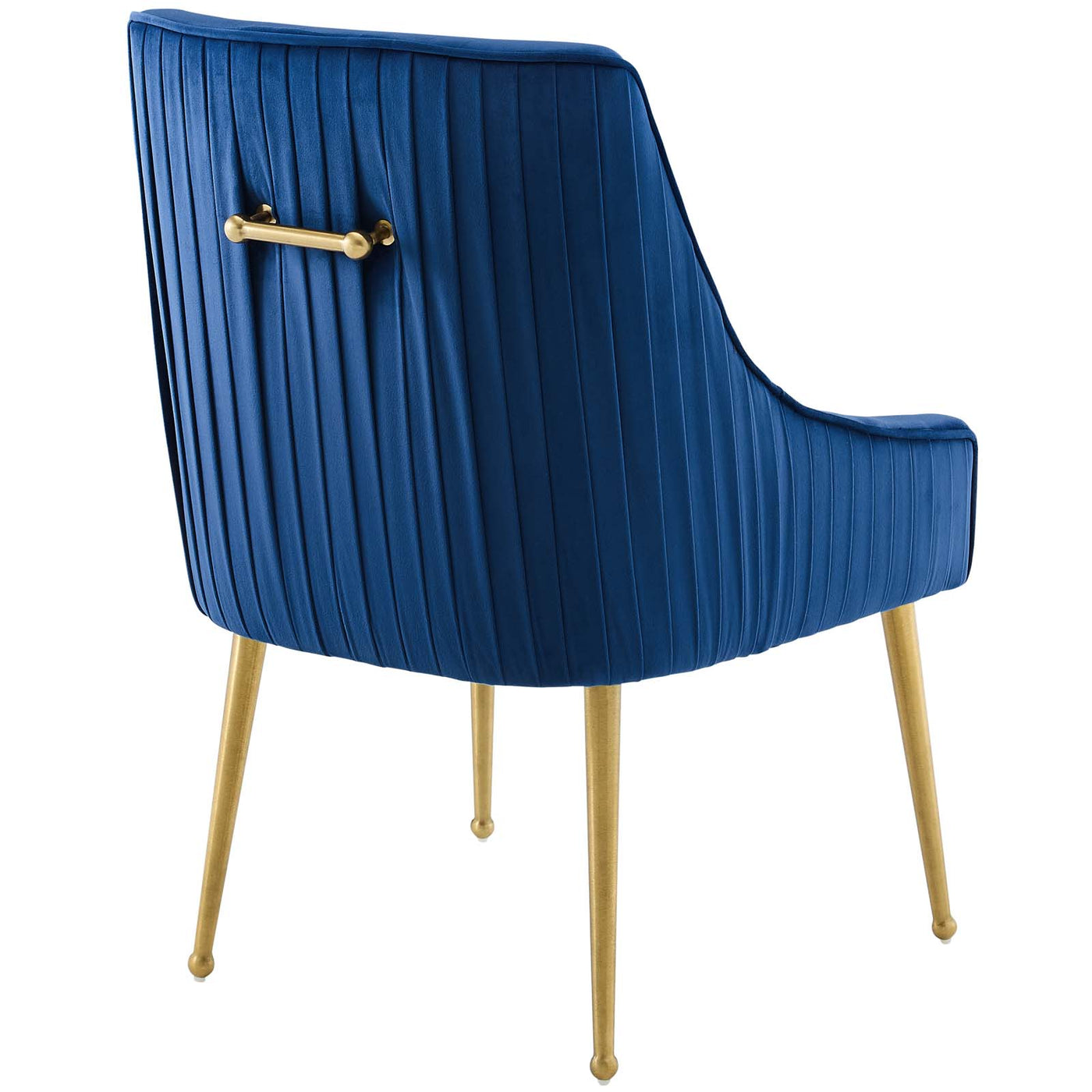 Discern Pleated Back Upholstered Performance Velvet Dining Chair