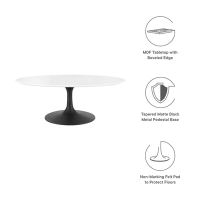 Lippa 42" Oval Wood Coffee Table