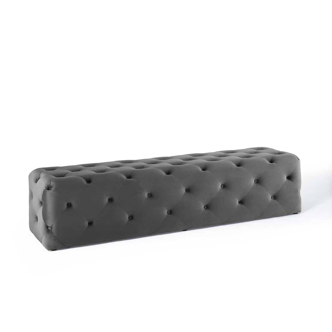 Amour 72" Tufted Button Entryway Performance Velvet Bench