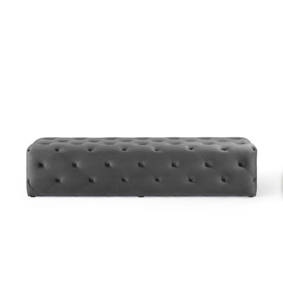 Amour 72" Tufted Button Entryway Performance Velvet Bench