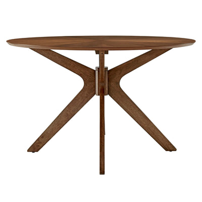 Crossroads 47" Round Wood Dining Table