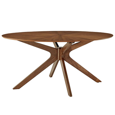 Crossroads 63" Oval Wood Dining Table