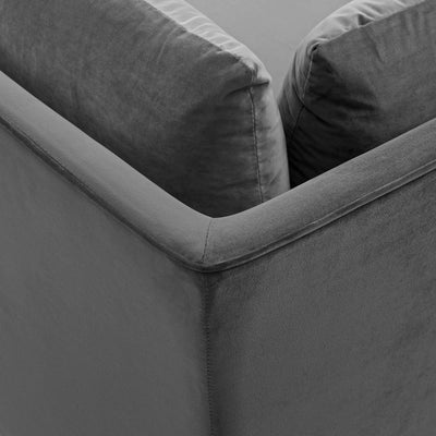 Ardent Performance Velvet Sectional Sofa Corner Chair