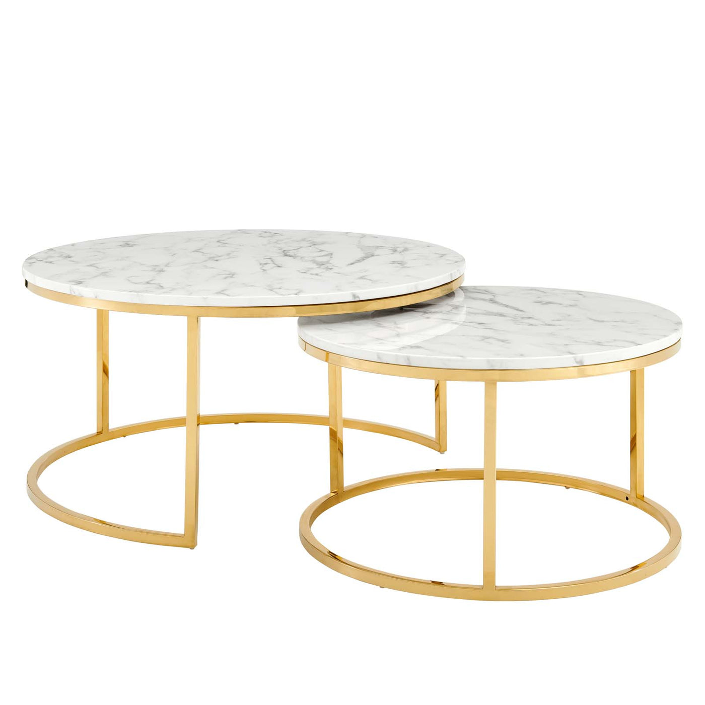 Ravenna Artificial Marble Nesting Coffee Table