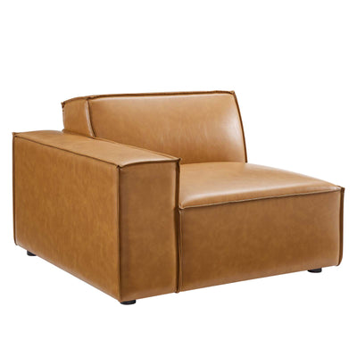 Restore Left-Arm Vegan Leather Sectional Sofa Chair