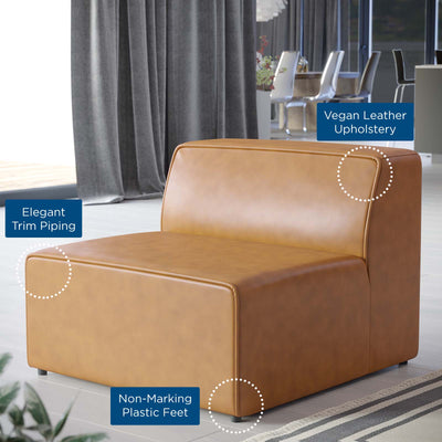 Mingle Vegan Leather Armless Chair
