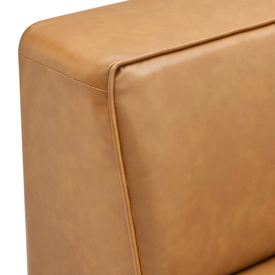 Mingle Vegan Leather Corner Chair