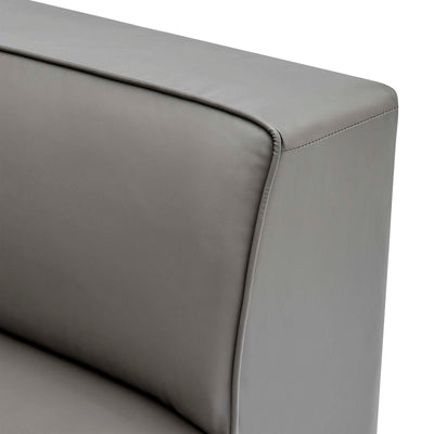 Mingle Vegan Leather 7-Piece Sectional Sofa