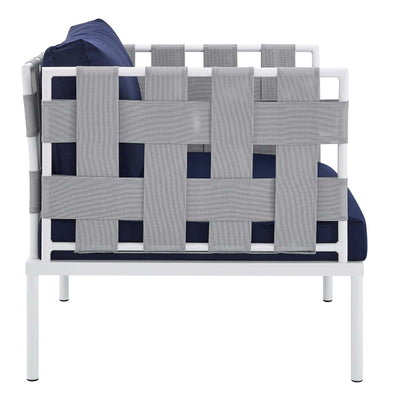 Harmony 7-Piece  Sunbrella® Outdoor Patio Aluminum Sectional Sofa Set
