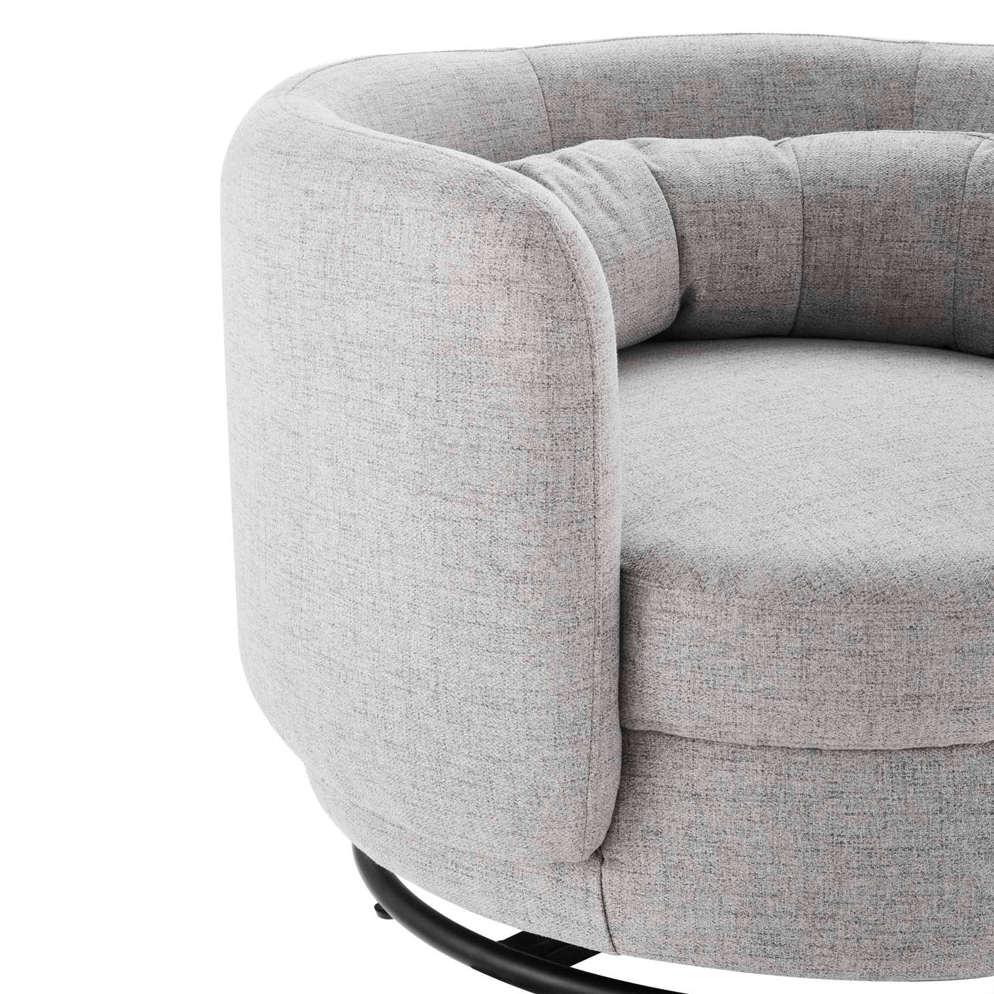 Relish Upholstered Fabric Swivel Chair