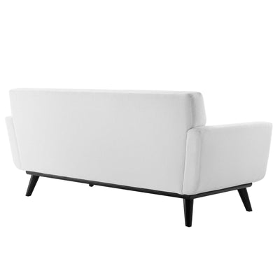 Engage Channel Tufted Fabric Loveseat