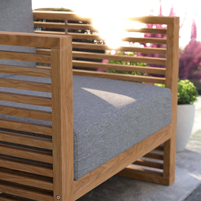 Carlsbad Teak Wood Outdoor Patio Armchair