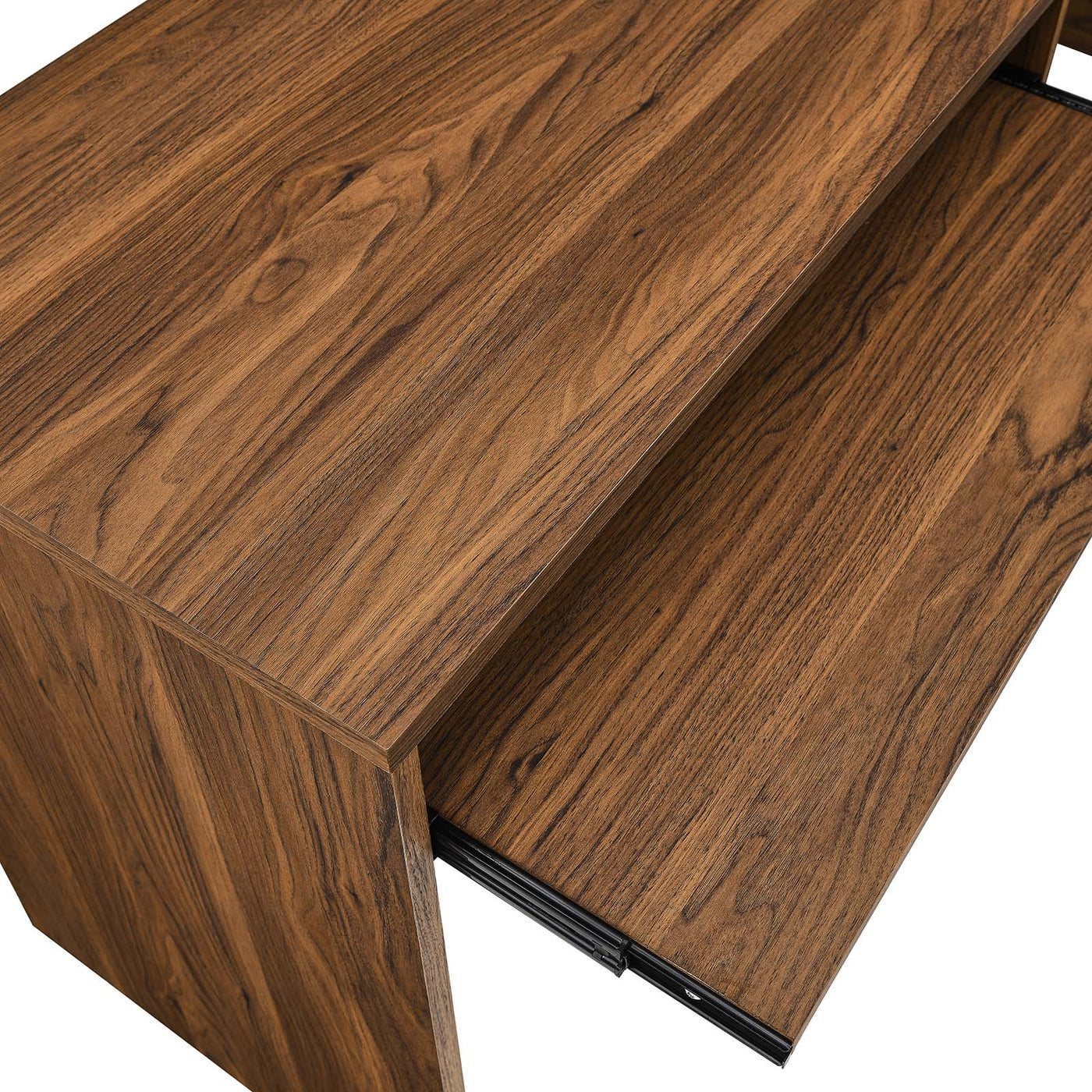 Venture L-Shaped Wood Office Desk