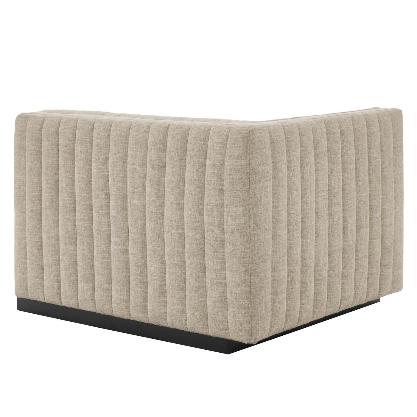 Conjure Channel Tufted Upholstered Fabric Loveseat