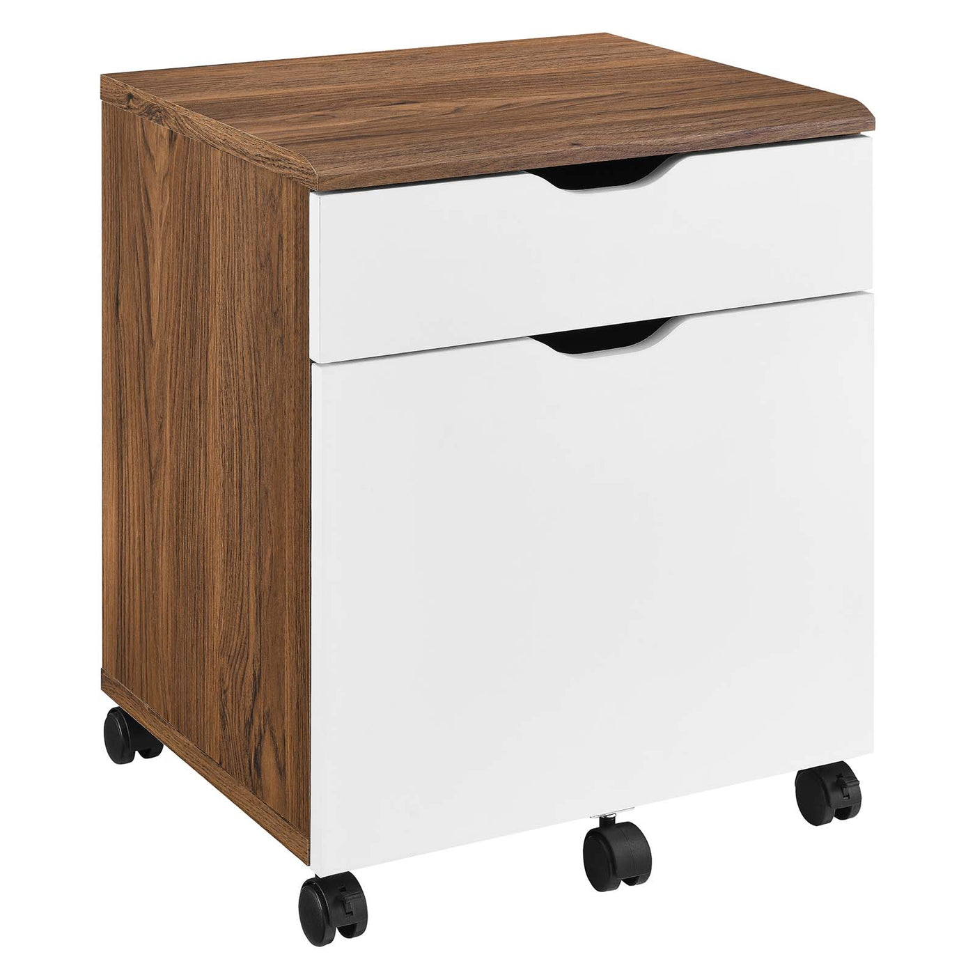 Envision Wood Desk and File Cabinet Set