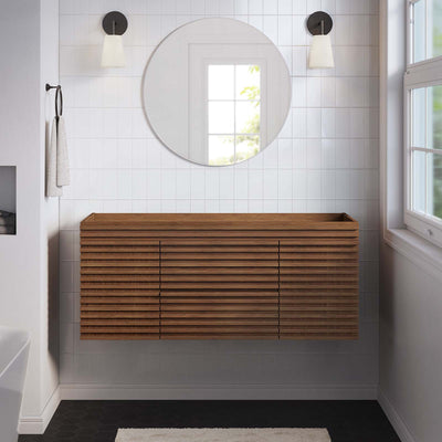 Render 48" Single Sink Compatible (Not Included) Bathroom Vanity Cabinet