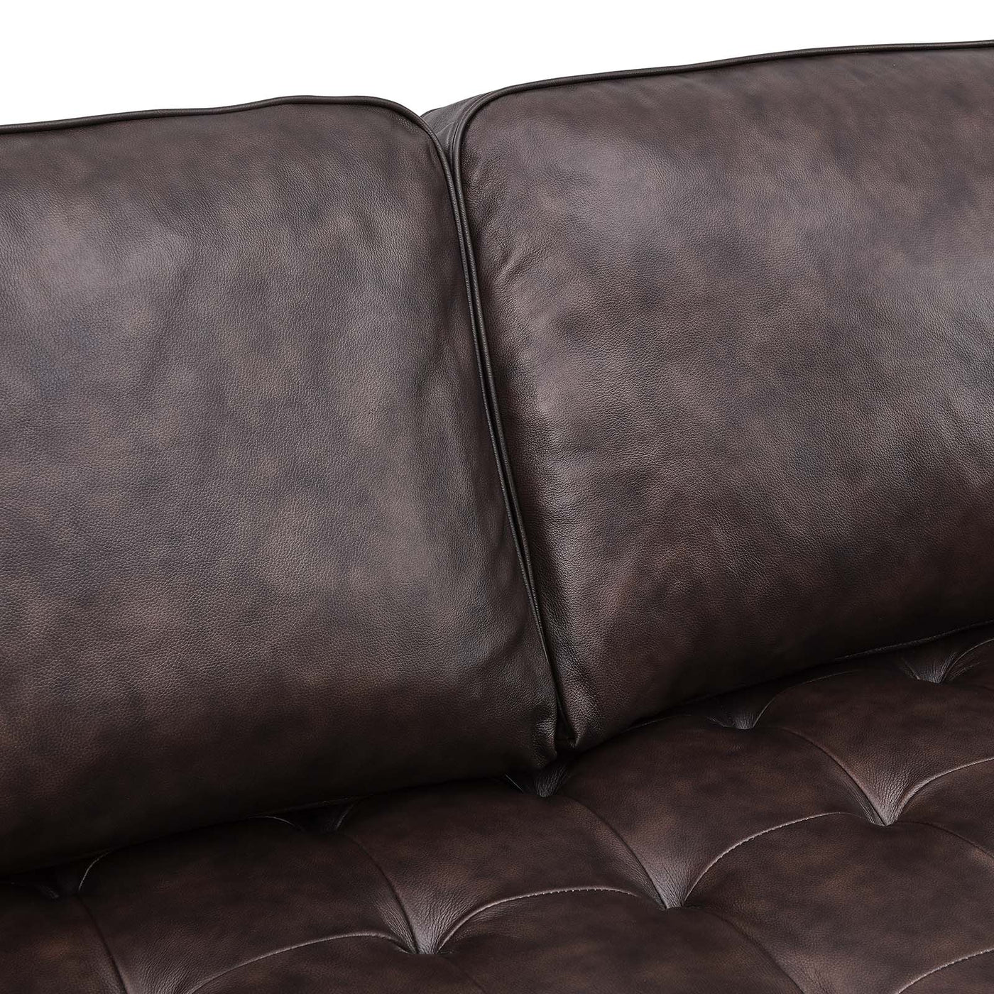 Valour 98" Leather Sectional Sofa