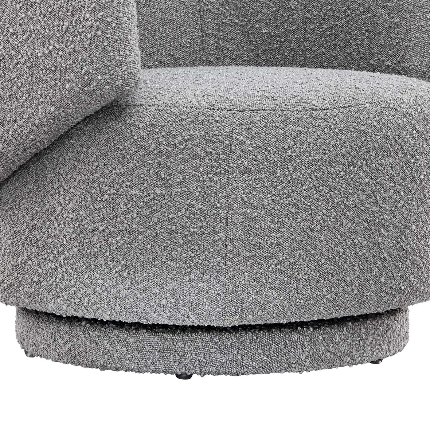 Celestia Boucle Fabric Swivel Chair