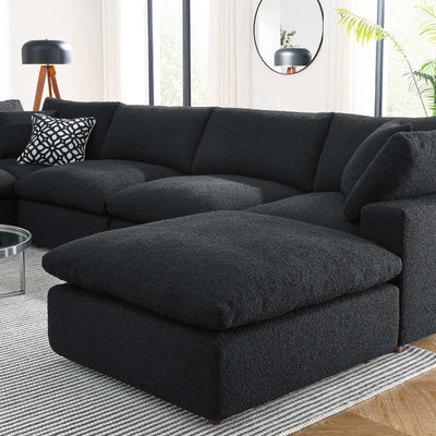 Commix Down Filled Overstuffed Boucle 7-Piece Sectional Sofa