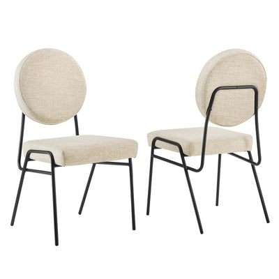 Craft Upholstered Fabric Dining Side Chairs - Set of 2