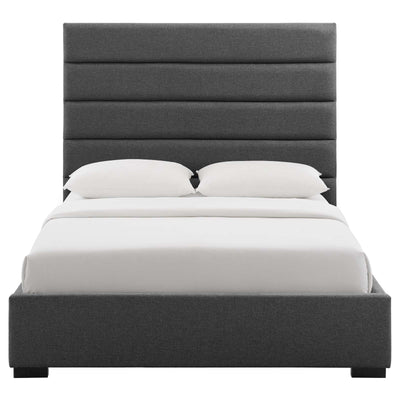 Genevieve Queen Upholstered Fabric Platform Bed