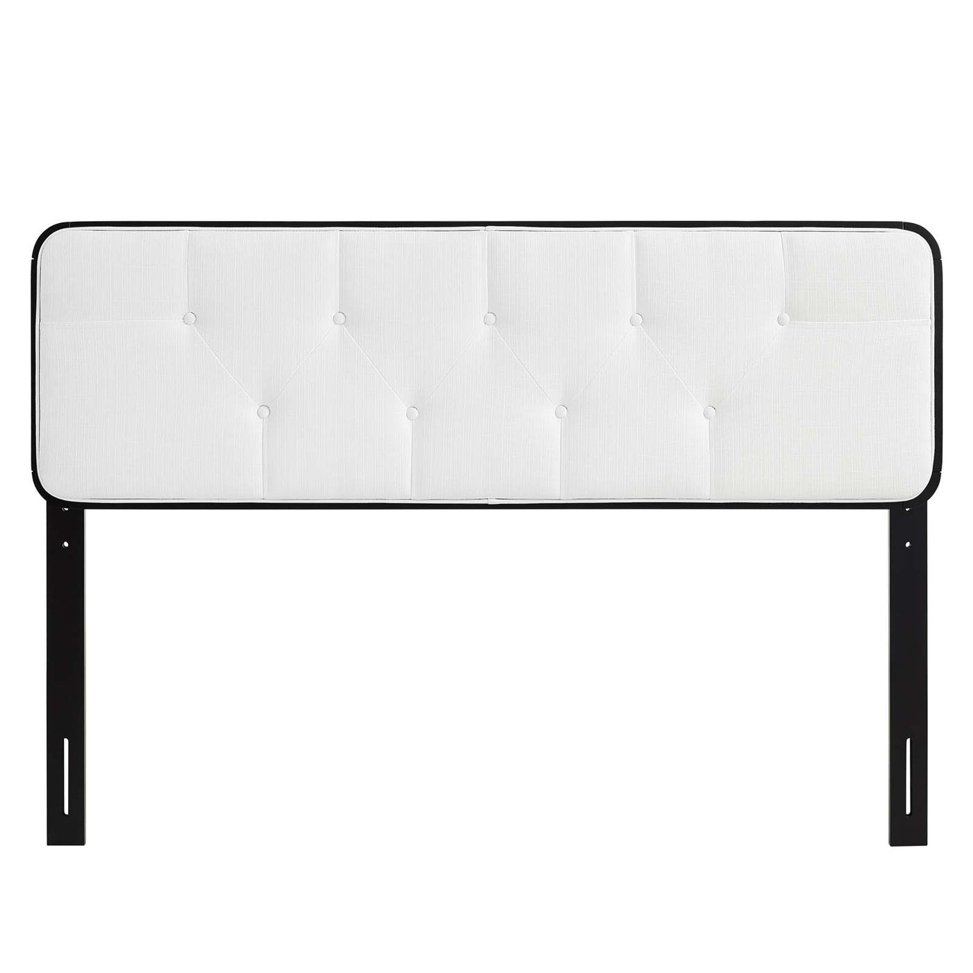 Collins Tufted Twin Fabric and Wood Headboard