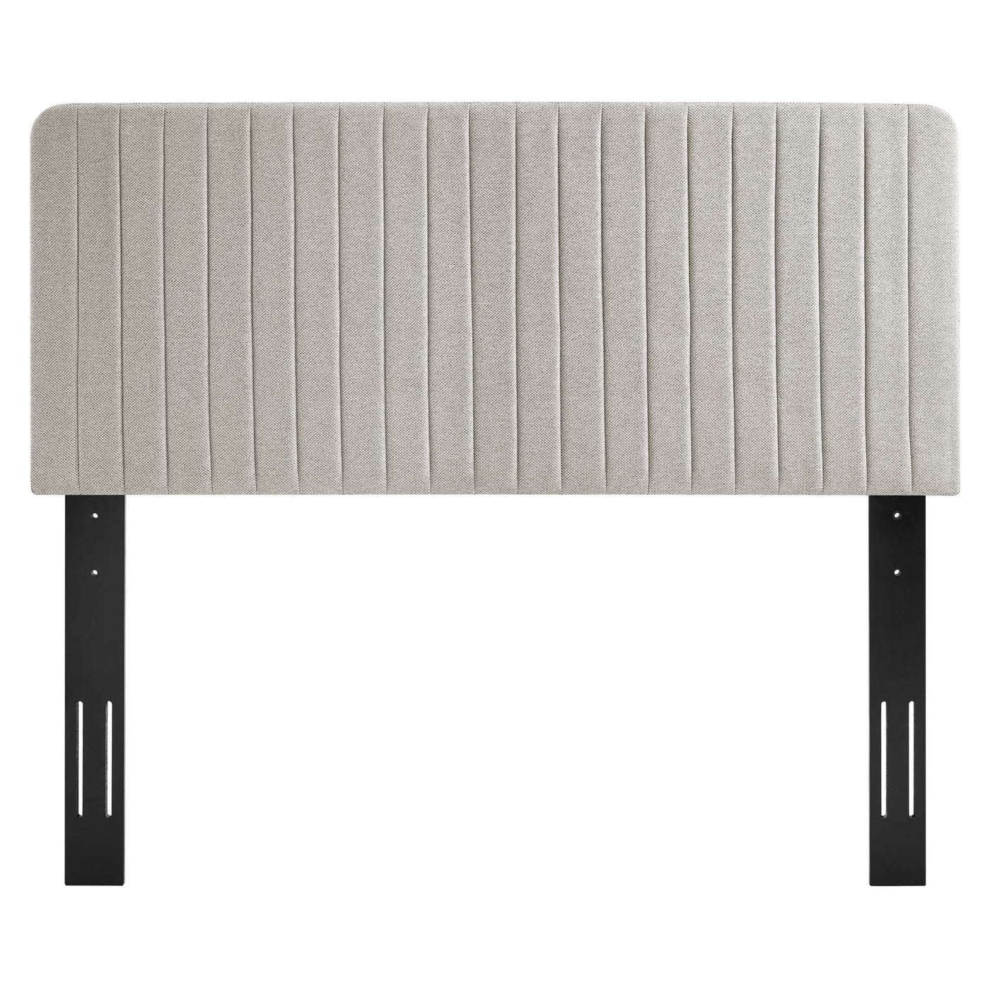 Milenna Channel Tufted Upholstered Fabric Full/Queen Headboard