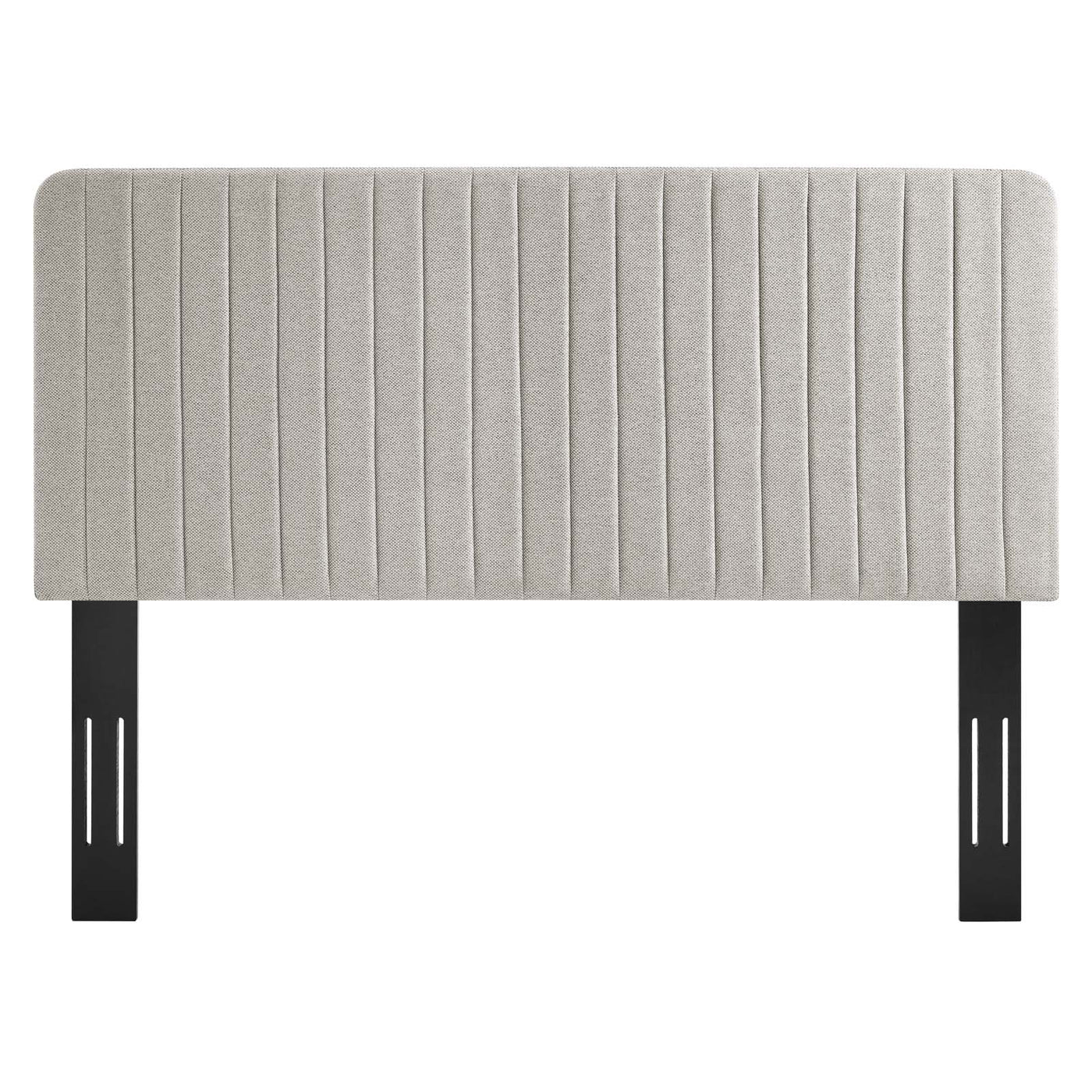 Milenna Channel Tufted Upholstered Fabric Full/Queen Headboard