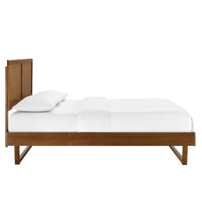 Alana Queen Wood Platform Bed With Angular Frame